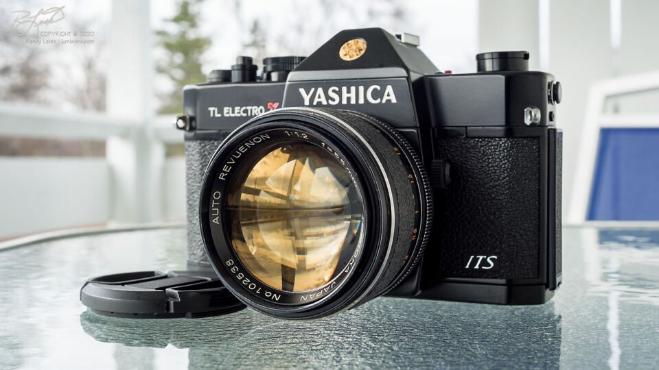 Yashica TL Electro X ITS w/ Auto Revuenon Tomioka 55mm f/1.2